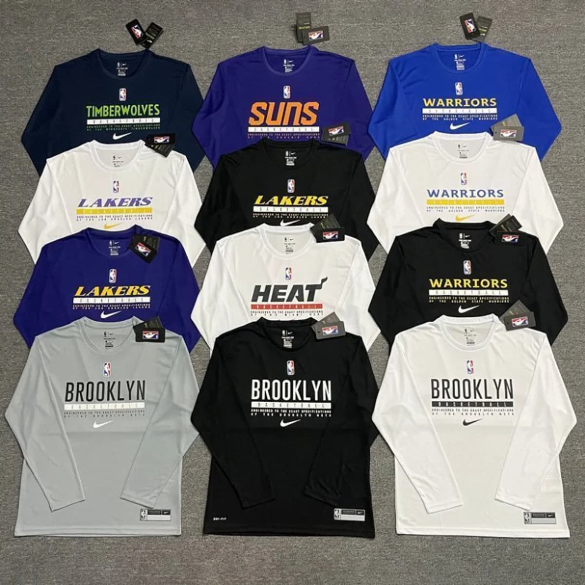 Лонгслив NBA — спортивная футболка с длинным рукавом, быстросохнущая тренировочная футболка