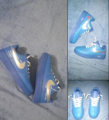 Синие кроссовки Nike Air Force 1 из заказа